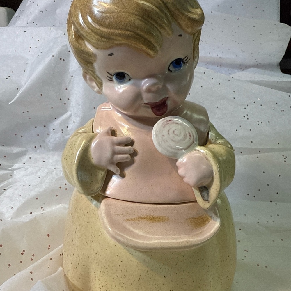Charming Ceramic Baby Cookie Jar